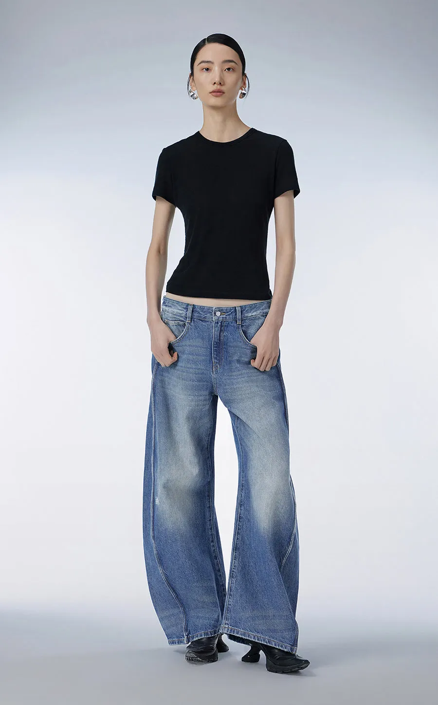 T-shirt / (ESG) JNBY Fitted Lyocell T-shirt