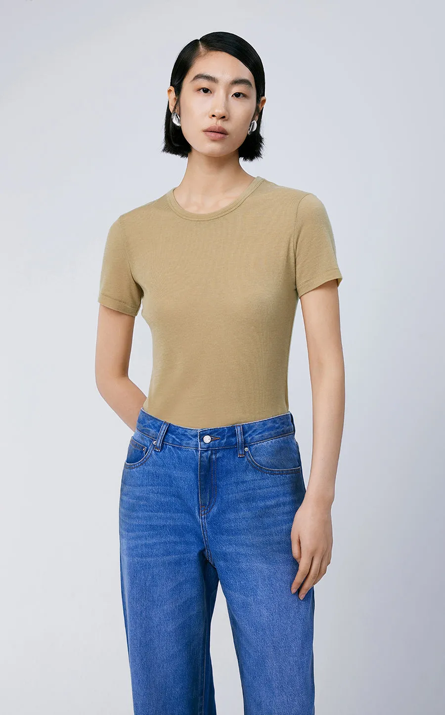 T-shirt / (ESG) JNBY Fitted Lyocell T-shirt