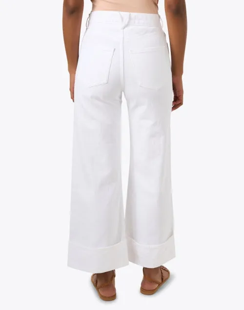 Taylor White Wide Leg Jean