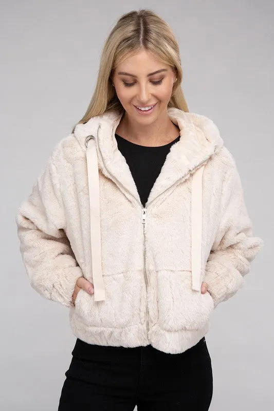 Teddy Fluffy Zip-Up