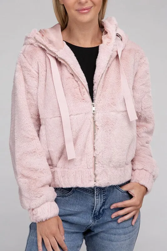 Teddy Fluffy Zip-Up