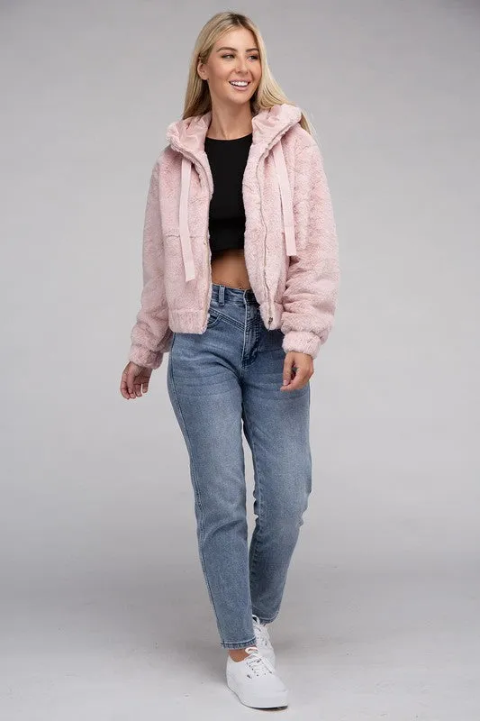 Teddy Fluffy Zip-Up