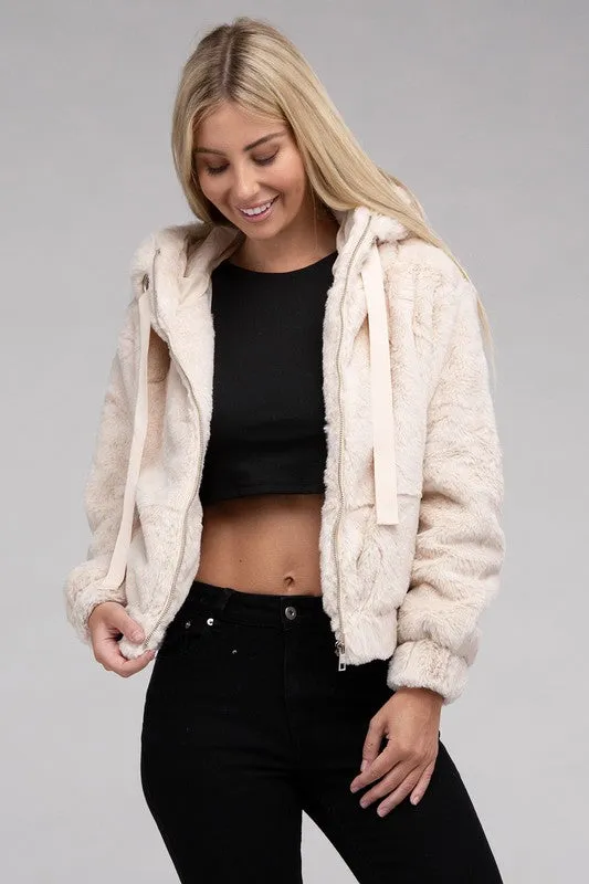 Teddy Fluffy Zip-Up