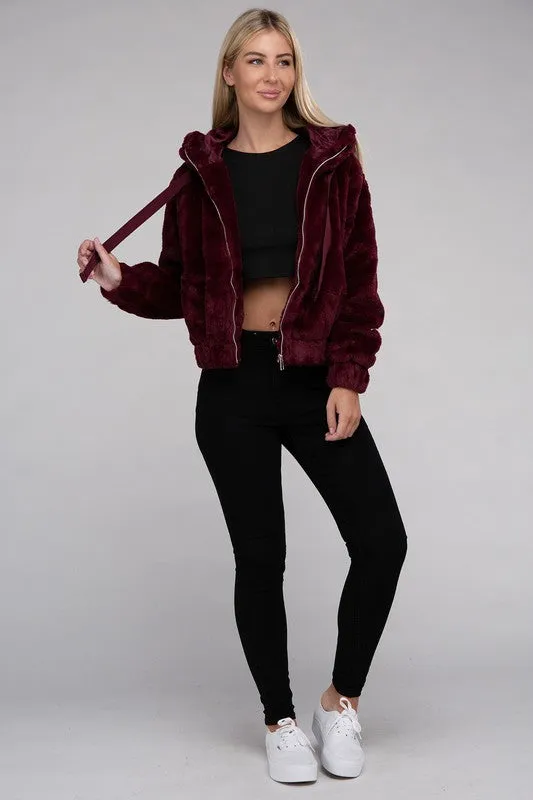 Teddy Fluffy Zip-Up
