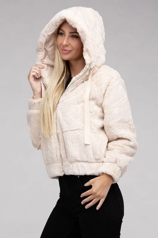Teddy Fluffy Zip-Up