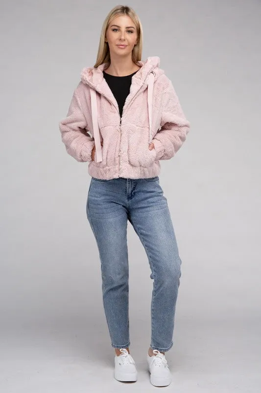 Teddy Fluffy Zip-Up