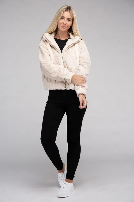 Teddy Fluffy Zip-Up