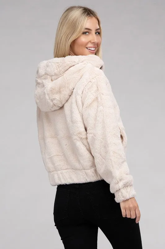 Teddy Fluffy Zip-Up