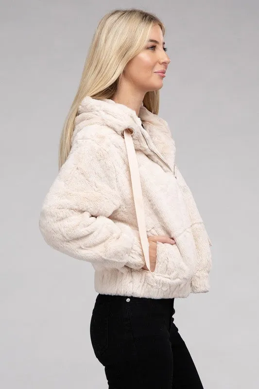 Teddy Fluffy Zip-Up