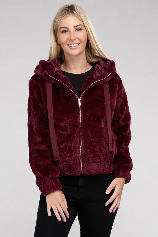 Teddy Fluffy Zip-Up