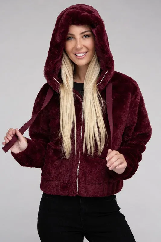 Teddy Fluffy Zip-Up
