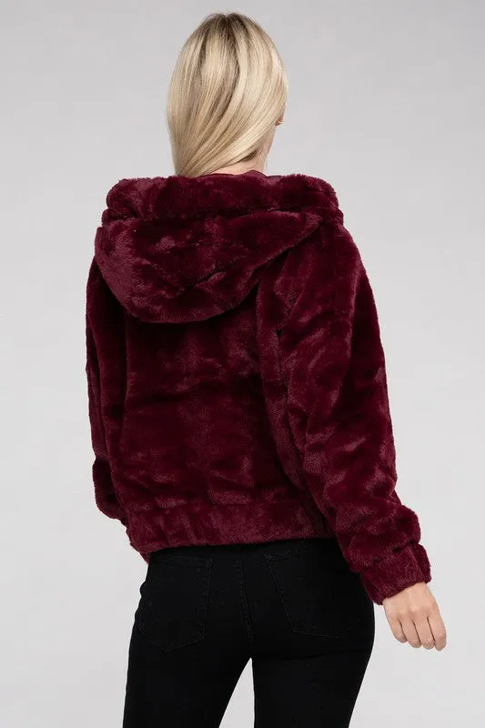Teddy Fluffy Zip-Up