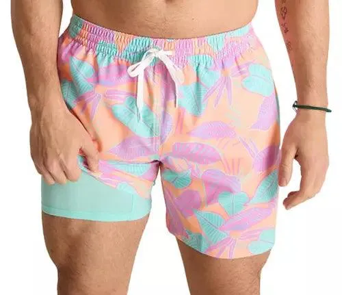 The Posh Palms 5.5” Lined Swim Trunk