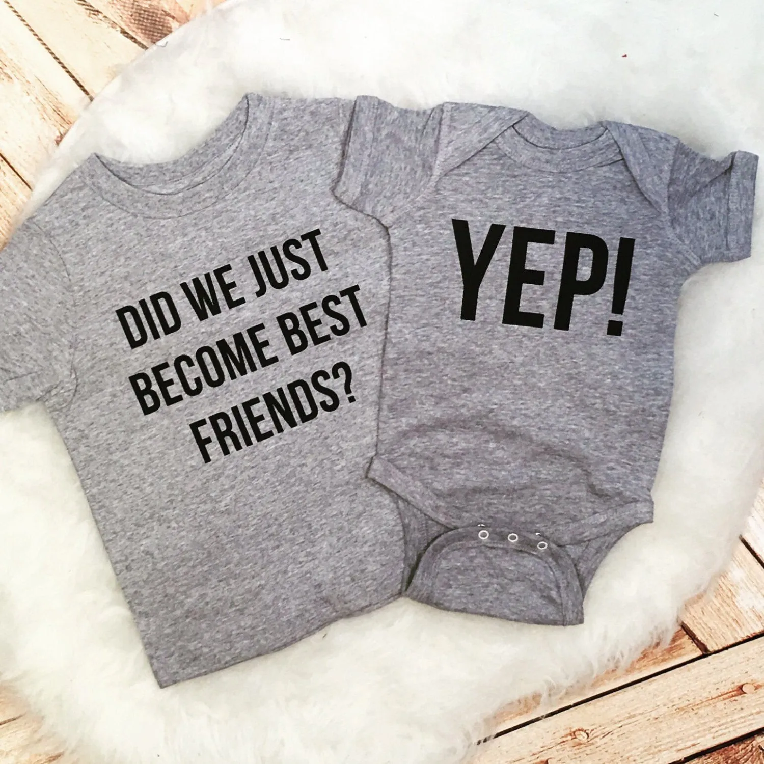 THREE Matching Best Friend Tees Twins Did We Just Become Best Friends? Yep!