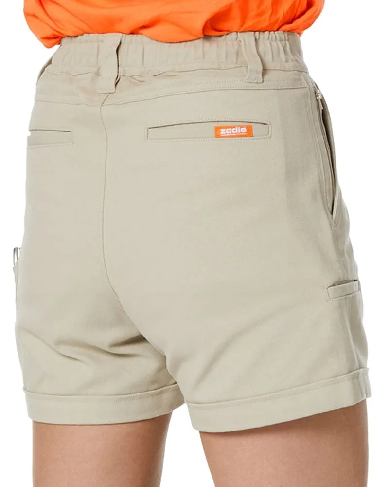 Tradies The Workz Womens Shorts Value Pack - Stone