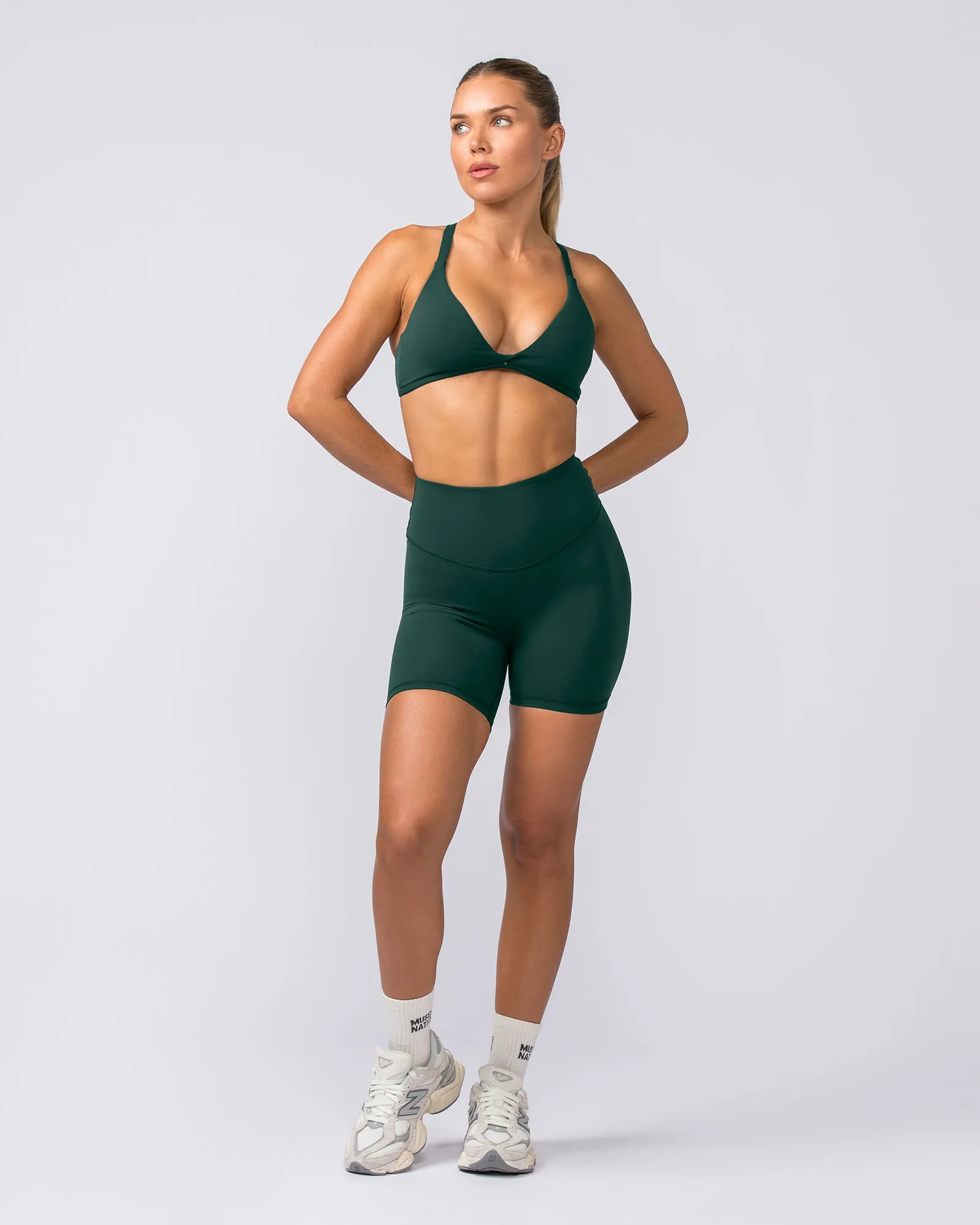 Ultra Aura Bike Shorts - Forest Green