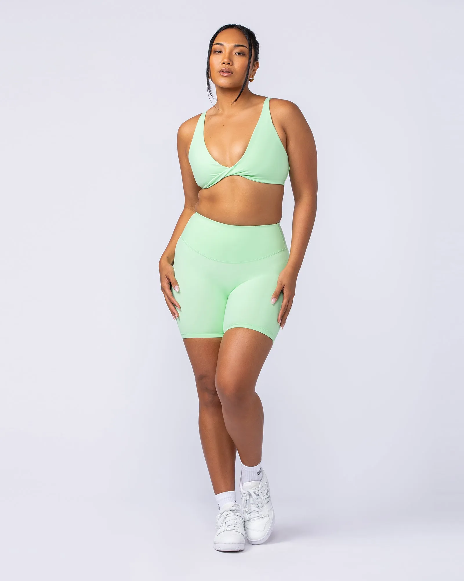Ultra Aura Bike Shorts - Lime Splice