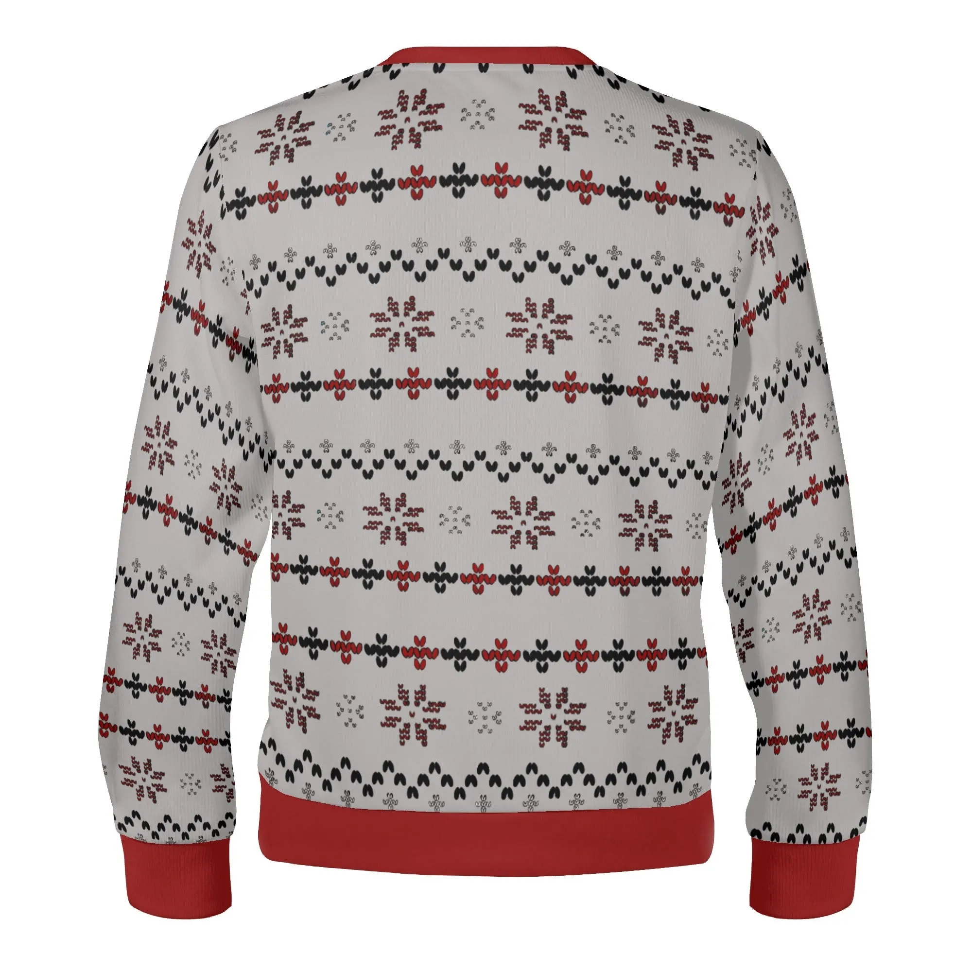 Unisex Gothic Look At Me Typographical Art Ugly Christmas Sweatshirt