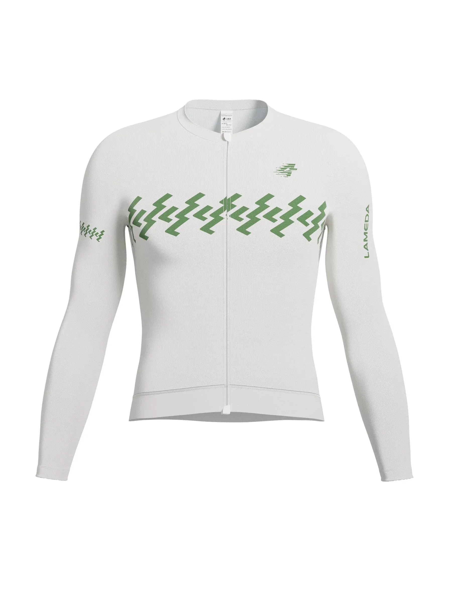 Verde Men Cycling Jersey Long Sleeve - Cloud Lightning