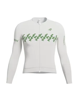 Verde Men Cycling Jersey Long Sleeve - Cloud Lightning