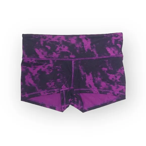 VHTF: Lululemon ॐ Boogie Hot Yoga Run Pilates Booty Shorts Luon ॐ Marbled Plum 8