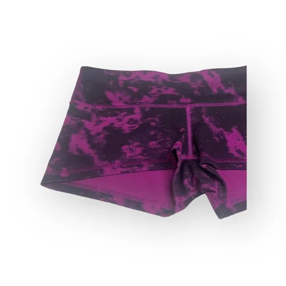 VHTF: Lululemon ॐ Boogie Hot Yoga Run Pilates Booty Shorts Luon ॐ Marbled Plum 8