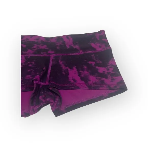 VHTF: Lululemon ॐ Boogie Hot Yoga Run Pilates Booty Shorts Luon ॐ Marbled Plum 8