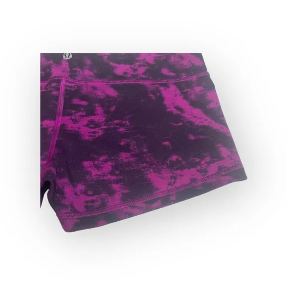 VHTF: Lululemon ॐ Boogie Hot Yoga Run Pilates Booty Shorts Luon ॐ Marbled Plum 8