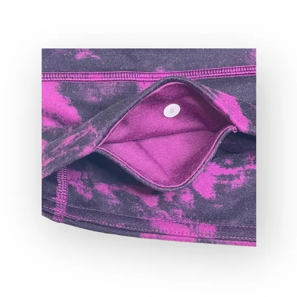 VHTF: Lululemon ॐ Boogie Hot Yoga Run Pilates Booty Shorts Luon ॐ Marbled Plum 8