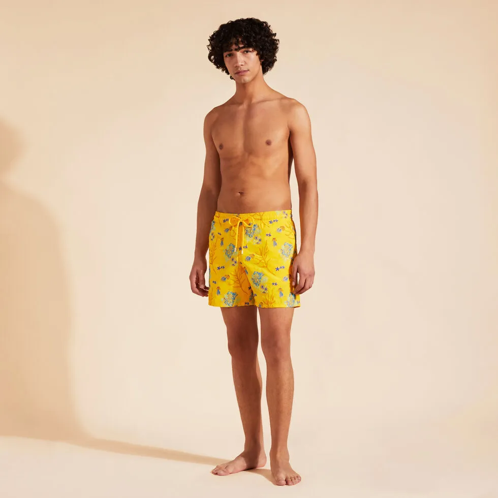 VILEBREQUIN Men Swim Shorts Embroidered Medusa Flowers - Limited Edition