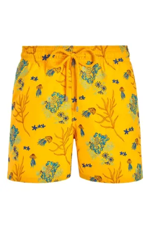 VILEBREQUIN Men Swim Shorts Embroidered Medusa Flowers - Limited Edition