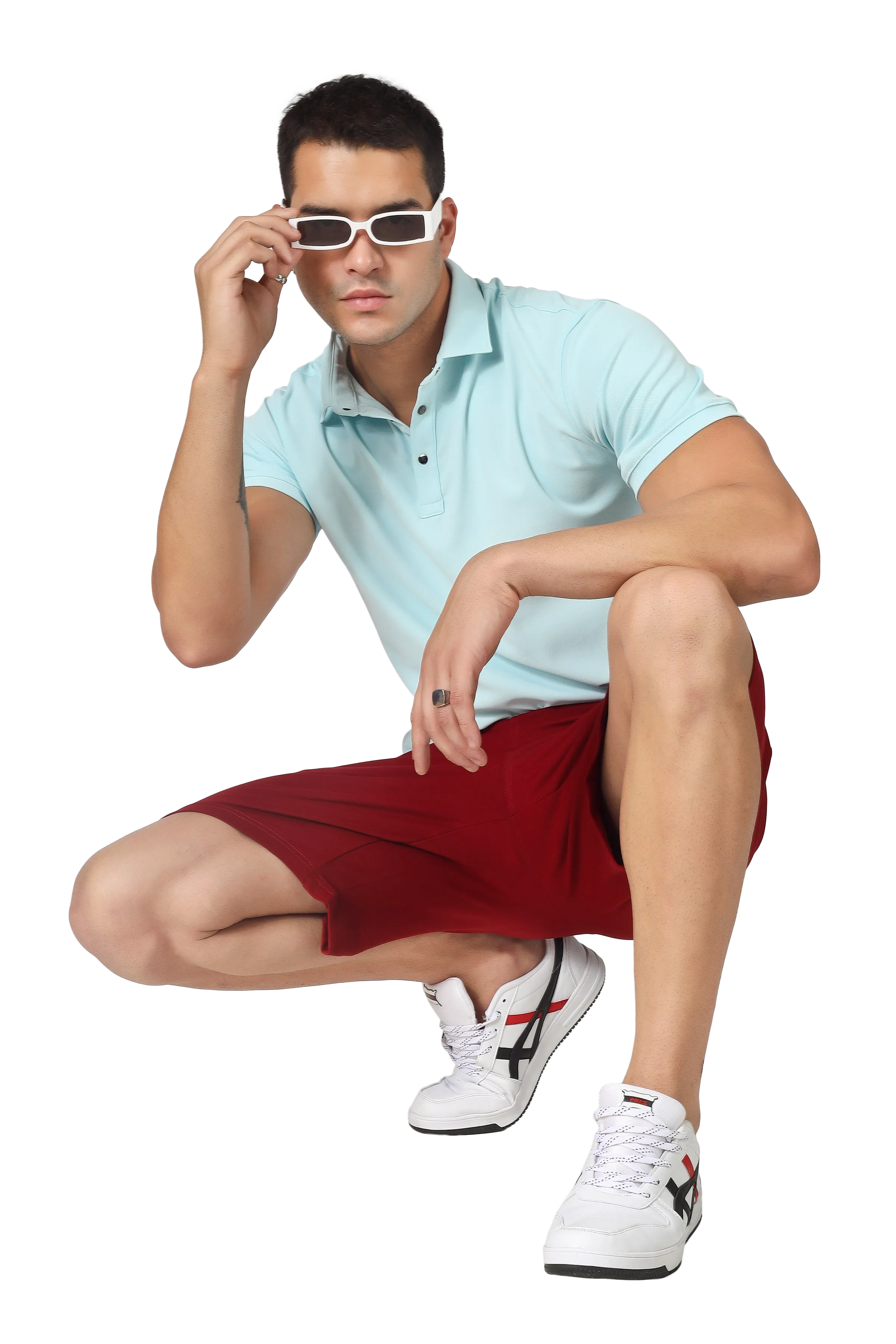 Vintage Regular Fit Shorts ( Burgundy)