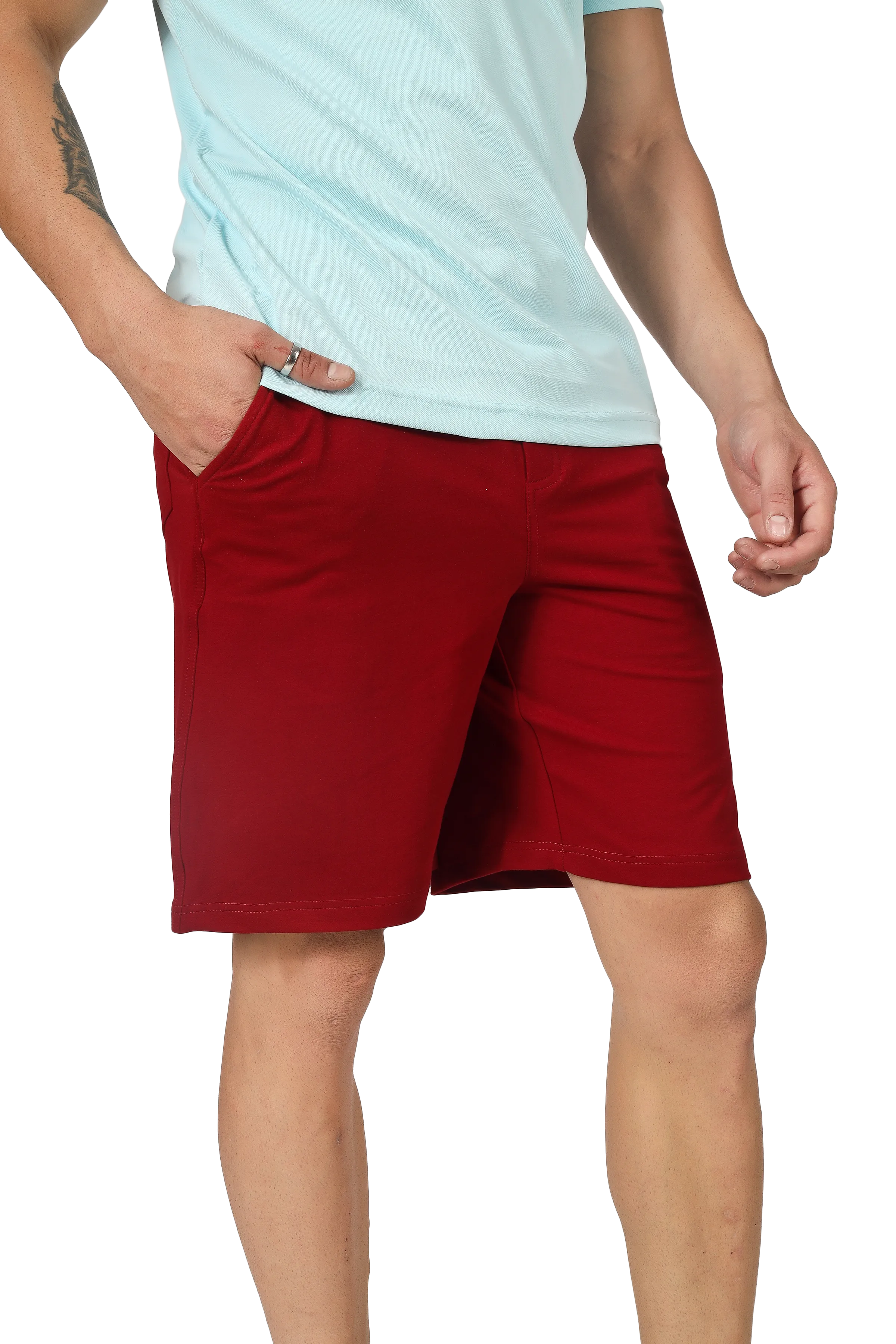 Vintage Regular Fit Shorts ( Burgundy)