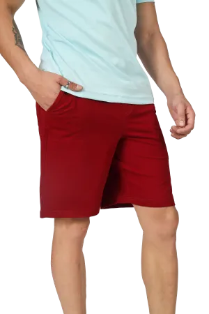 Vintage Regular Fit Shorts ( Burgundy)