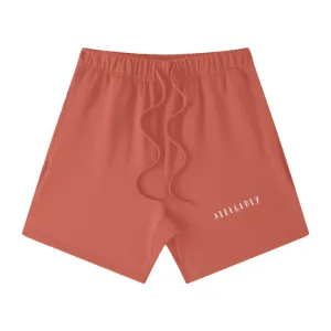 Watermelon Red Relaxed Fit 100% Cotton Shorts