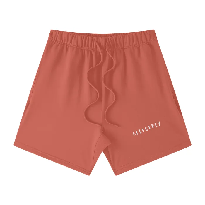 Watermelon Red Relaxed Fit 100% Cotton Shorts
