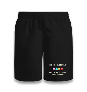 We Kill the Pac-Man Black Shorts