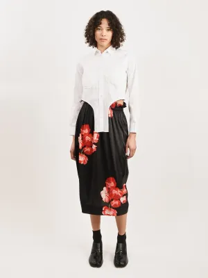 White Bustier Arch Shirt