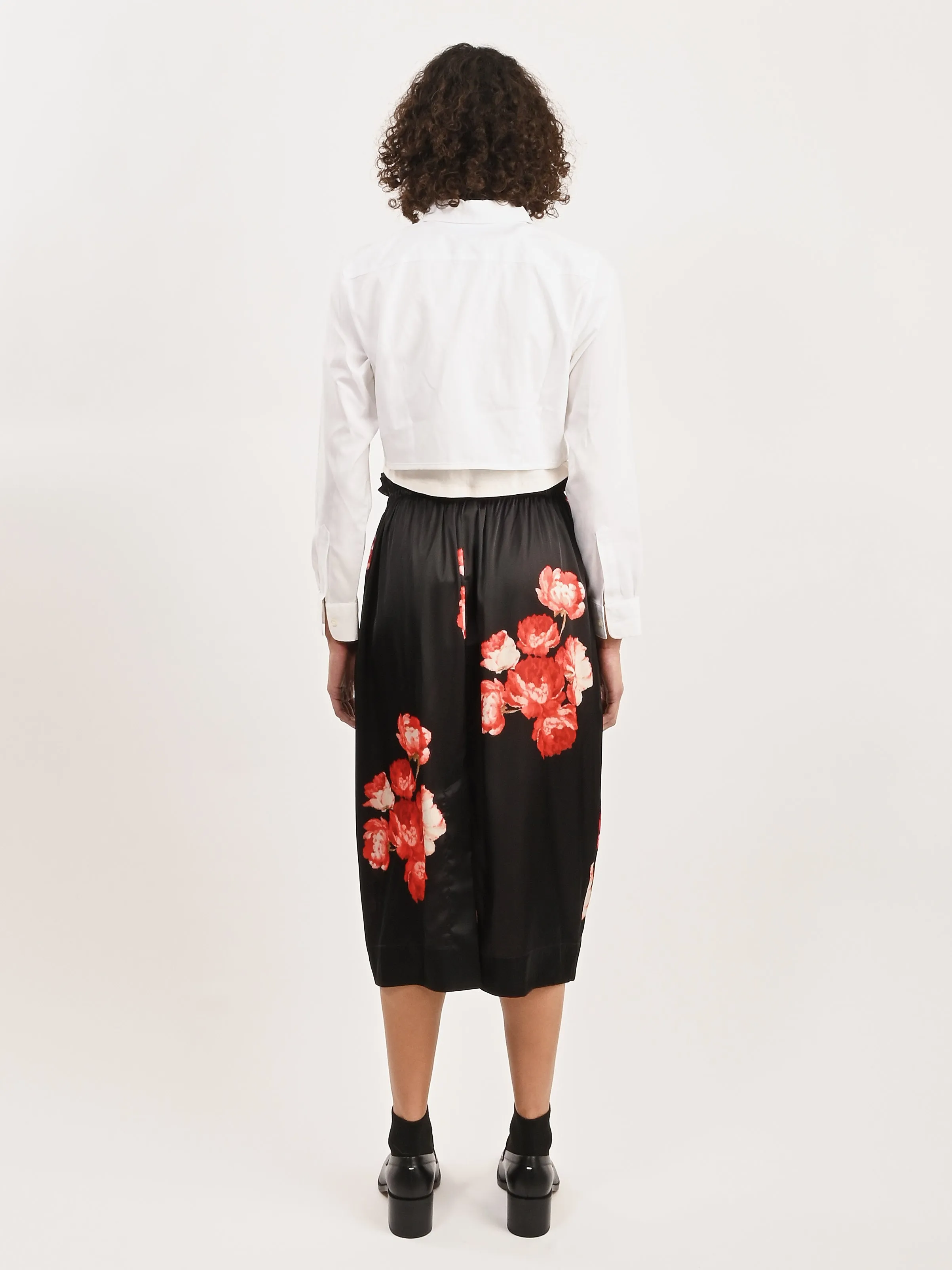 White Bustier Arch Shirt