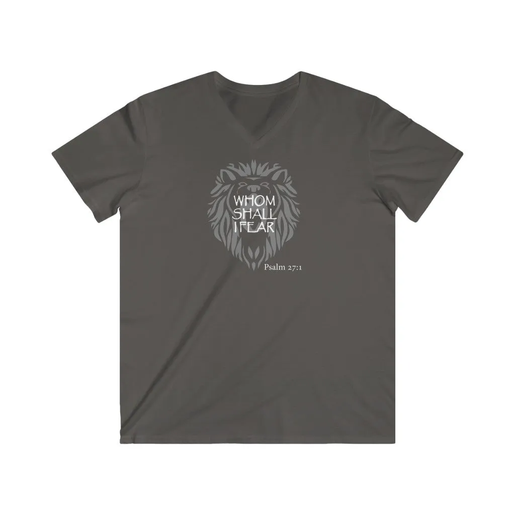 Whom Shall I Fear Men's Fitted V-Neck Short Sleeve Tee