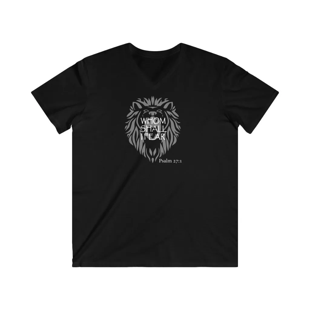 Whom Shall I Fear Men's Fitted V-Neck Short Sleeve Tee