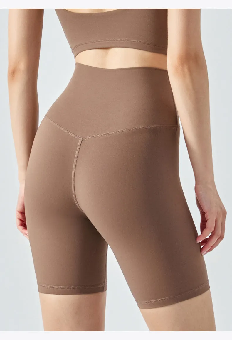 Women Workout Shorts | High Waisted Yoga Biker Shorts with Cooling Fabric