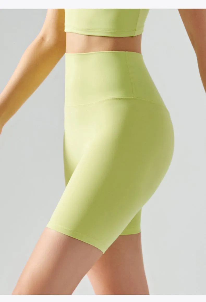 Women Workout Shorts | High Waisted Yoga Biker Shorts with Cooling Fabric