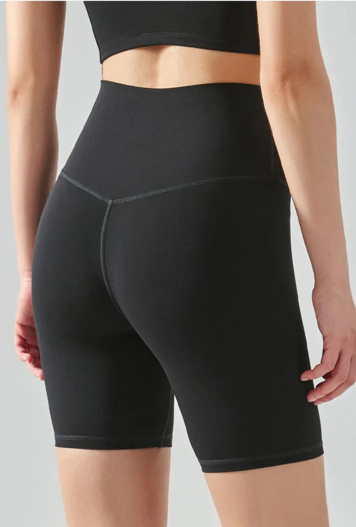Women Workout Shorts | High Waisted Yoga Biker Shorts with Cooling Fabric