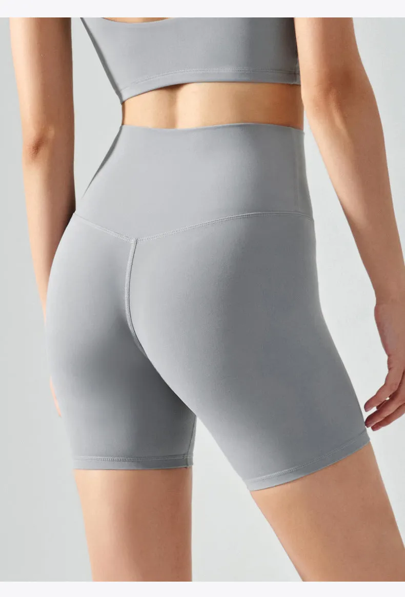 Women Workout Shorts | High Waisted Yoga Biker Shorts with Cooling Fabric