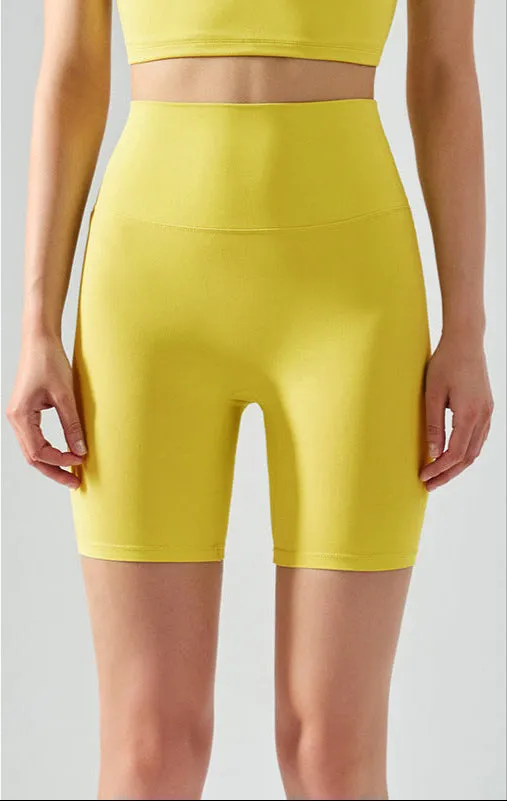 Women Workout Shorts | High Waisted Yoga Biker Shorts with Cooling Fabric