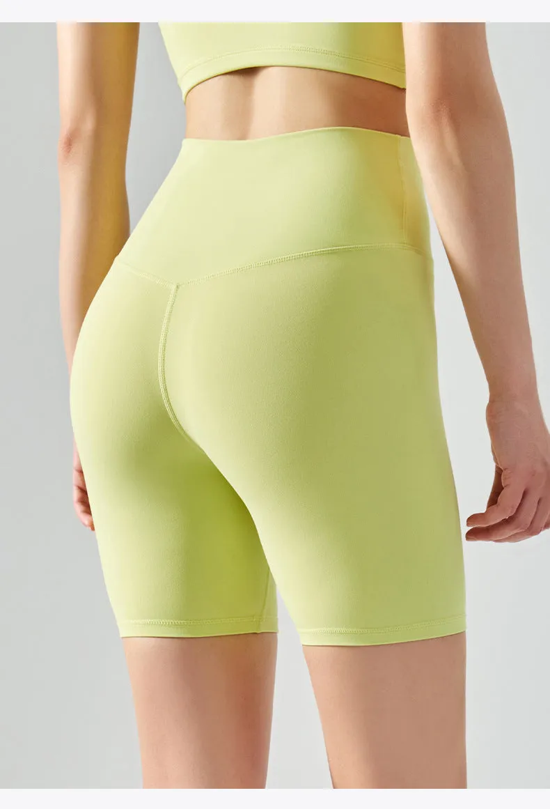 Women Workout Shorts | High Waisted Yoga Biker Shorts with Cooling Fabric
