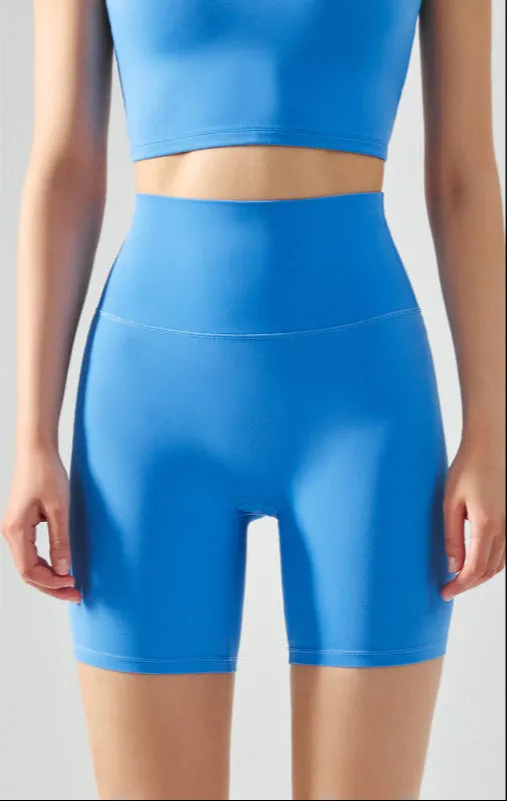 Women Workout Shorts | High Waisted Yoga Biker Shorts with Cooling Fabric