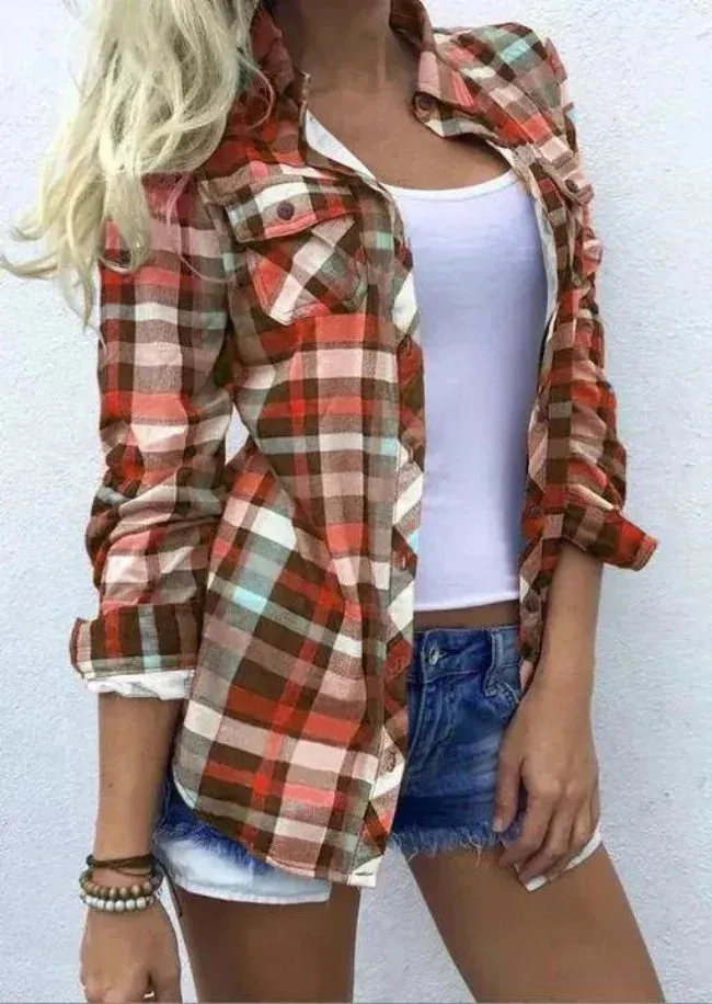 Women's checked blouse - Eirina