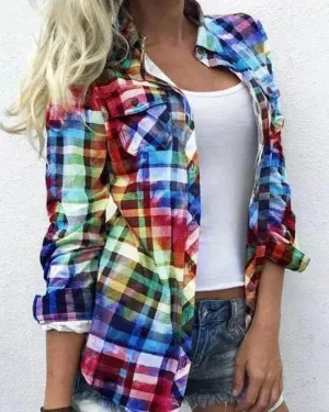Women's checked blouse - Eirina